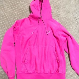 Champion pink hoodie women’s size small